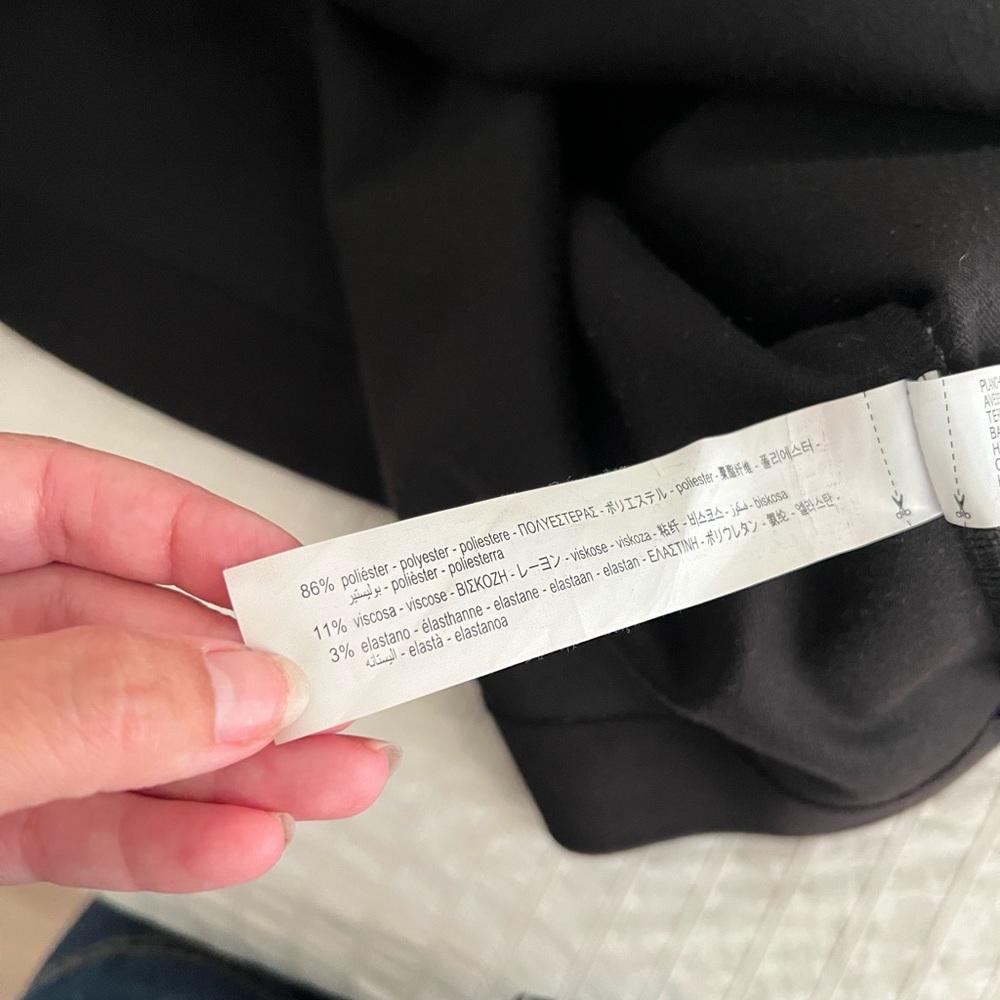 Zara Black High Rise Buckle Wrap Skirt - Picture 8 of 10